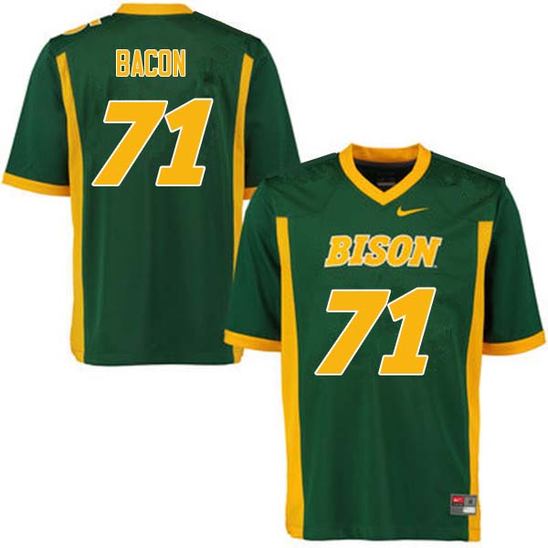 Men #71 Luke Bacon North Dakota State Bison College Football Jerseys Sale-Green